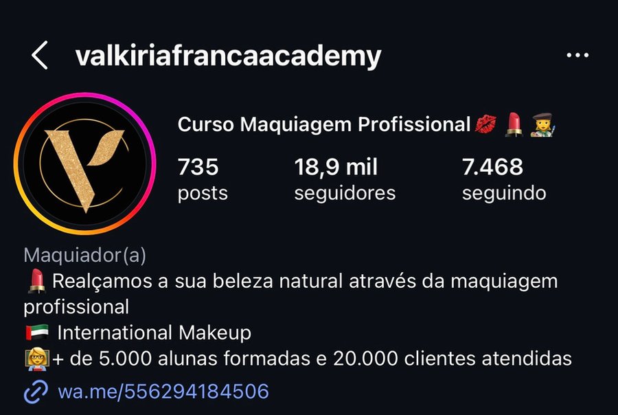 Perfil Valkiria França